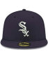 ფოტო #3 პროდუქტის Men's Navy Chicago White Sox Logo White 59FIFTY Fitted Hat