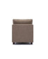 Grey Linen Middle Module Sectional Sofa with Armless Chair