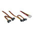 Фото #2 товара InLine Internal Power Y-Cable 1x Molex / 4x SATA angled with latches 0.40+0.55m