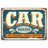 Wandbild Car Wash Retro Schild