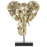 Bust Alexandra House Living Golden Plastic Elephant 16 x 31 x 39 cm