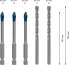 Фото #5 товара Bosch EXPERT HEX-9 HardCeramic Bohrer-Set, 6 mm, Mixed Set, 5 Stück