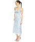 ფოტო #4 პროდუქტის Women's Tonal-Print Slit Slip Dress