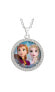 ფოტო #1 პროდუქტის Womens Frozen II Anna and Elsa Shaker Pendant Jewelry