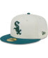 Men's Cream Chicago White Sox Chrome Evergreen 59FIFTY Fitted Hat