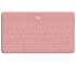 Logitech Keys-To-Go - German - 1.7 cm - 1.2 mm - Apple - iPad - iPhone - Apple TV - Pink