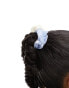 Фото #2 товара True Decadence satin rose hair scrunchie in light blue