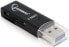 Фото #5 товара Gembird UHB-CR3-01 - Memory Stick (MS) - MicroSDXC - MiniSDHC - SD - SDHC - SDXC - Black - USB - 17 mm - 60 mm - 8.5 mm