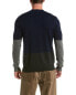 Фото #2 товара Loft 604 Colorblocked Wool Crewneck Sweater Men's