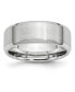 ფოტო #1 პროდუქტის Cobalt Satin and Polished Beveled Edge Wedding Band Ring
