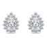 Фото #3 товара Charming silver jewelry set with zircons SET226W (earrings, pendant)