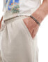 Brave Soul cotton chino short in light stone