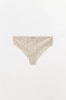 POINTELLE BRIEFS WITH LACE TRIM