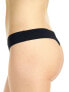 Commando 261744 Women's Solid Microfiber Thong Black Underwear Size S