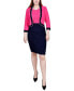 ფოტო #16 პროდუქტის Missy 3/4 Sleeve Textured Knit 2 Piece Dress Set