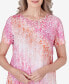 Фото #4 товара Women's Paradise Island Lace Detail Ombre Medallion Top