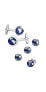 ფოტო #1 პროდუქტის Spinning Globe Tuxedo Cufflinks & Stud Set