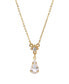 2028 crystal Gold-Tone Pendant Necklace