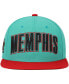 Фото #2 товара Men's Teal Memphis Grizzlies Hardwood Classics Snapback Hat