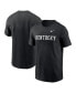 Фото #1 товара Men's Black Kentucky Wildcats Primetime Evergreen Wordmark T-Shirt