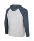 ფოტო #3 პროდუქტის Men's Heather Gray Notre Dame Fighting Irish Hasta La Vista Raglan Hoodie Long Sleeve T-shirt