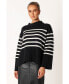 ფოტო #2 პროდუქტის Women's Avalynn Striped Knit Sweater