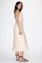 Фото #6 товара Платье миди с горловиной халтер — zw collection ZARA
