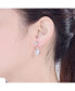 ფოტო #3 პროდუქტის Sterling Silver Overlay How Lite Cross Earrings