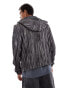 Фото #3 товара COLLUSION textured windbreaker jacket in grey