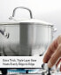 3-Ply Base Stainless Steel 4 Quart Induction Casserole with Lid