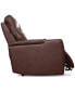 Фото #6 товара Greymel 74" Zero Gravity Leather Loveseat with Console and Power Headrests, Created for Macy's