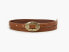 Levi’s Women’s Belt Brown Leather Mini Western Size M Brass New