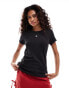 Calvin Klein Jeans stretchy rib slim t-shirt in black