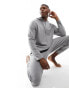 Фото #4 товара ASOS DESIGN waffle textured onesie in grey marl