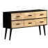 Sideboard BIRKENA Mango Braun/Schwarz