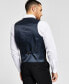 Фото #2 товара Men's Classic-Fit Stretch Black Tuxedo Vest, Created for Macy's