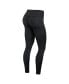 Фото #4 товара Women's Black Cleveland Guardians Wordmark Stack Leggings