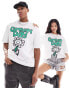 Фото #4 товара ASOS DESIGN unisex oversized license band t-shirt in white with Green Day album graphics