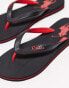 Фото #4 товара Polo Ralph Lauren flip flop with logo in black