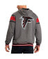 Фото #2 товара Men's Gray, Red Atlanta Falcons Extreme Full Back Reversible Hoodie Full-Zip Jacket