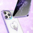 Фото #4 товара Чехол для смартфона Kingxbar Wish Series для iPhone 14 Pro Max с кристаллами фиолетовый