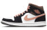 Фото #1 товара Кроссовки Nike Air Jordan 1 Mid Peach Mocha (Черно-белый)