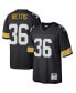 ფოტო #1 პროდუქტის Men's Jerome Bettis Black Pittsburgh Steelers Big and Tall 1996 Retired Player Replica Jersey