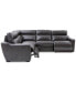 Фото #11 товара Gabrine 4-Pc. Leather Sectional with 2 Power Headrests, Created for Macy's
