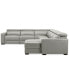 Фото #14 товара Nevio 157" 6-Pc. Leather Sectional with 3 Power Recliners, Headrests and Chaise, Created For Macy's
