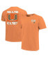 ფოტო #1 პროდუქტის Women's Orange Miami Hurricanes Comfort Colors Checkered Mascot T-Shirt