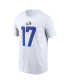 Фото #3 товара Men's Puka Nacua White Los Angeles Rams Player Name and Number T-shirt