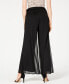 ფოტო #5 პროდუქტის Petite Sash-Belt Wide-Leg Pants