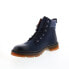 Фото #4 товара French Connection Jacques FC7166B Mens Blue Leather Casual Dress Boots 12