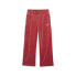 Фото #1 товара Puma Essentials Elevated Velour Straight Pants Womens Red Casual Athletic Bottom